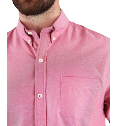 Camisa Manga Corta Corte Regular Con Bolsa Para Caballero