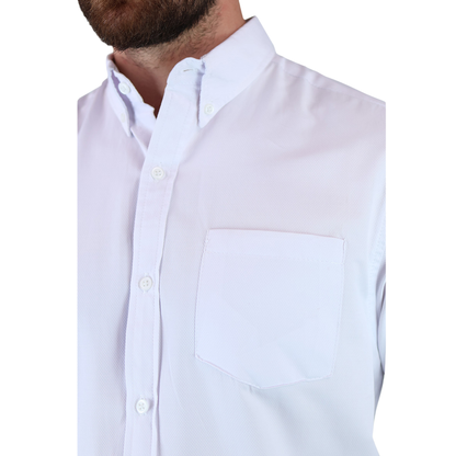 Camisa Manga Corta Corte Regular Con Textura Para Hombre