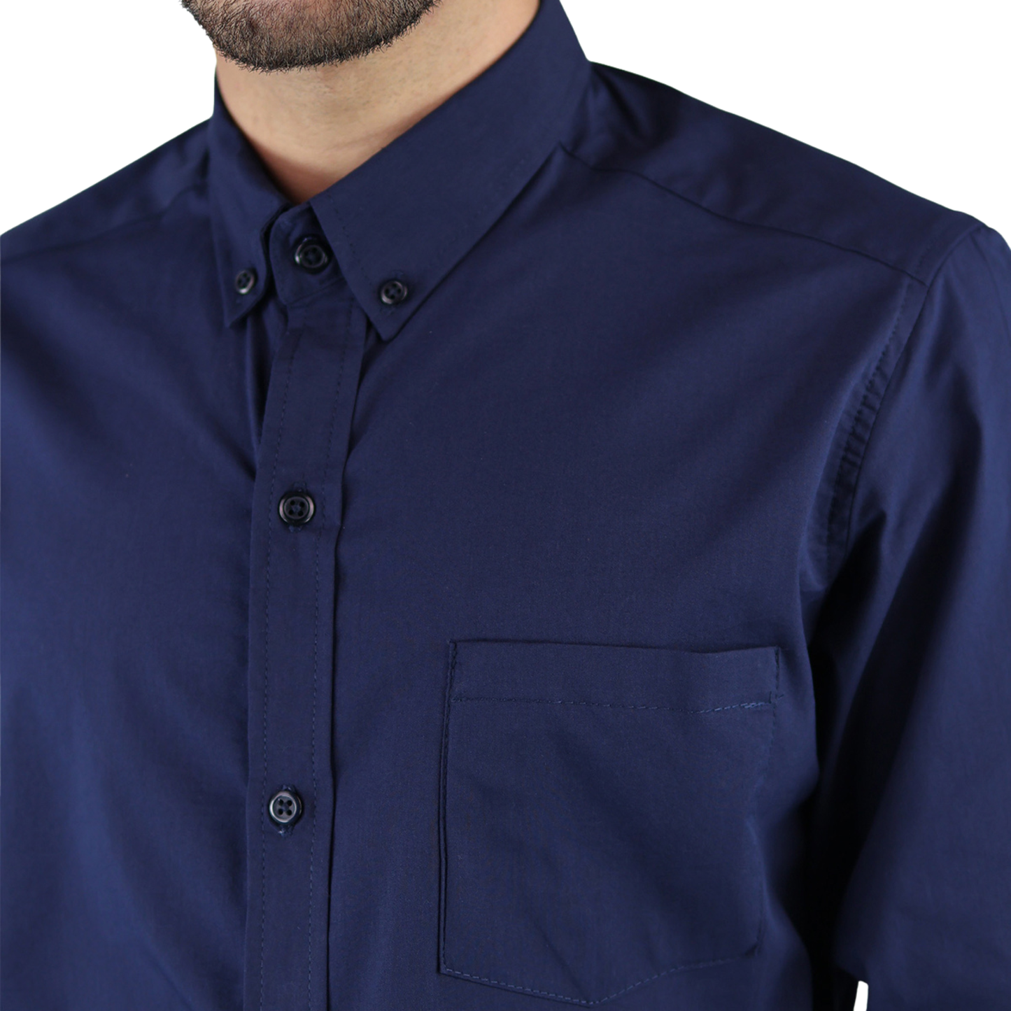 Camisa Manga Larga De Vestir Para Hombre Slim Fit Estilo Casual