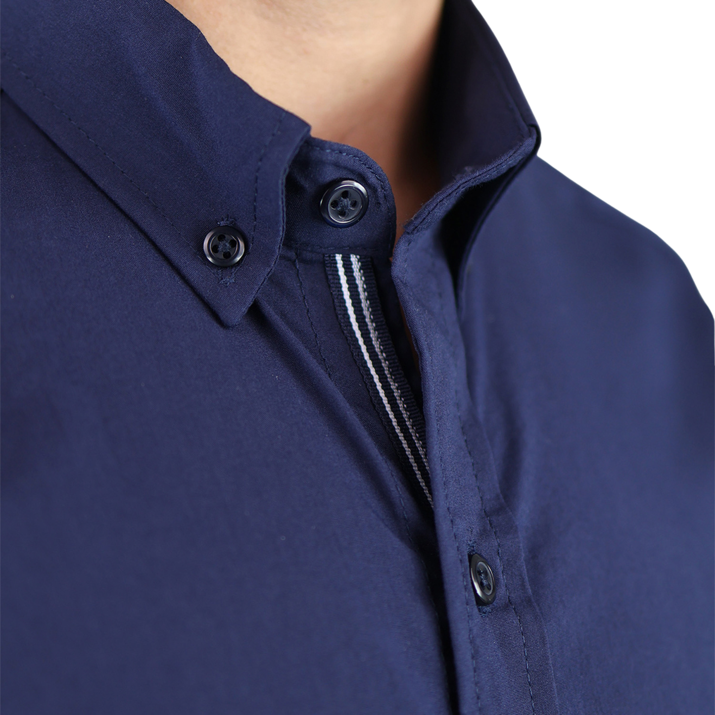 Camisa Manga Larga De Vestir Para Hombre Slim Fit Estilo Casual