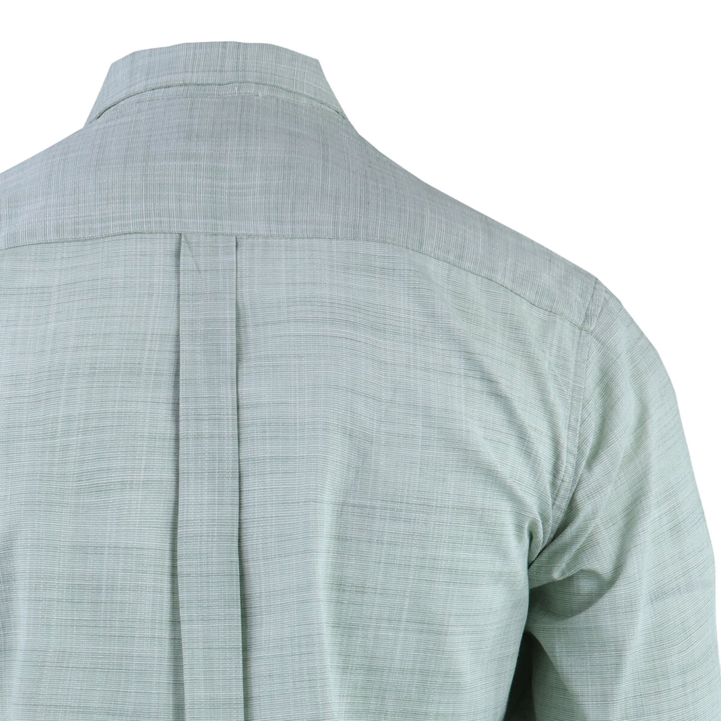 Camisa Elegante Manga Larga Verde Manzana Slim Fit Textura Lino Para Hombre