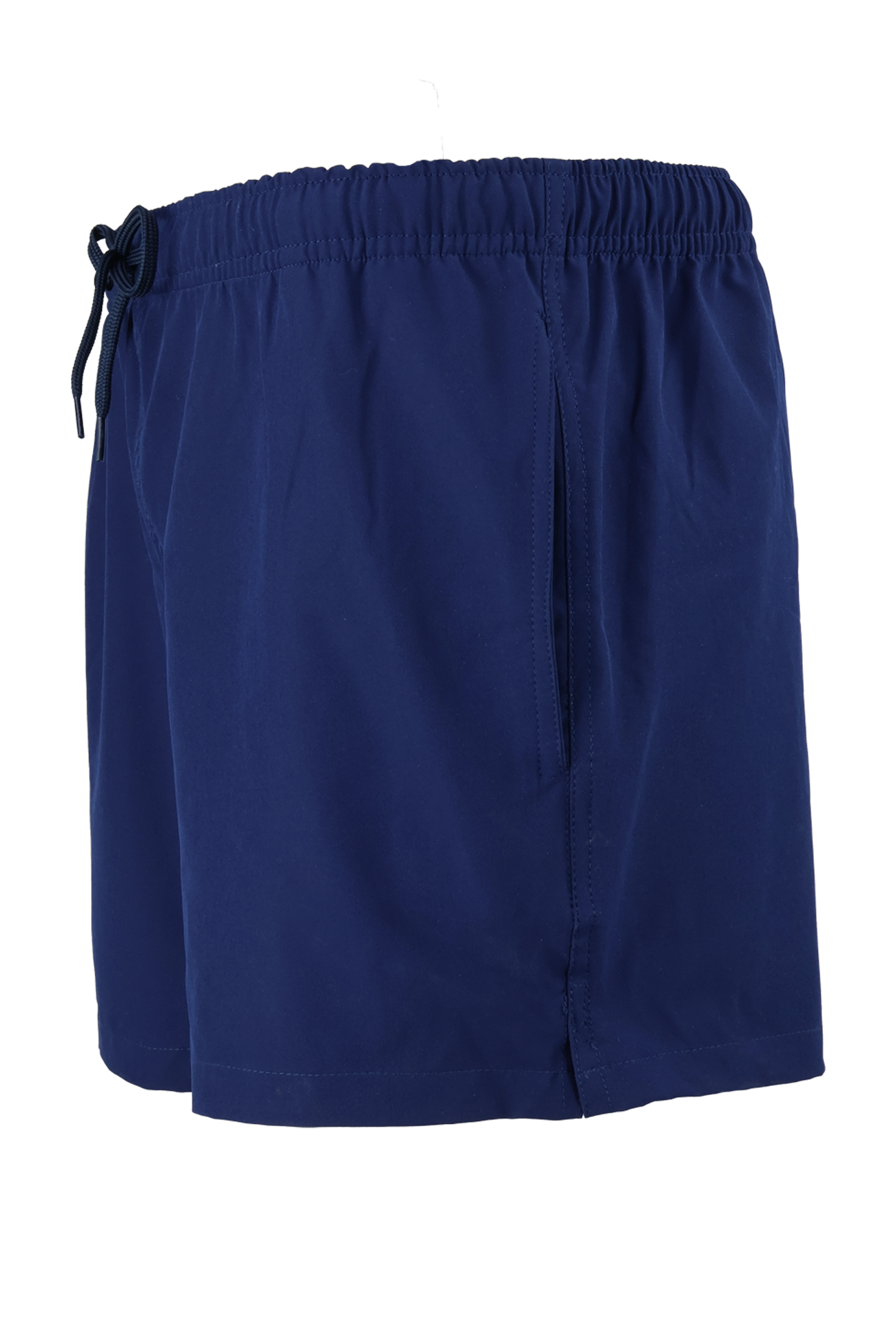 Bañador Liso Color Azul Marino Con Bolsas Elástico Ajustable Para Hombre