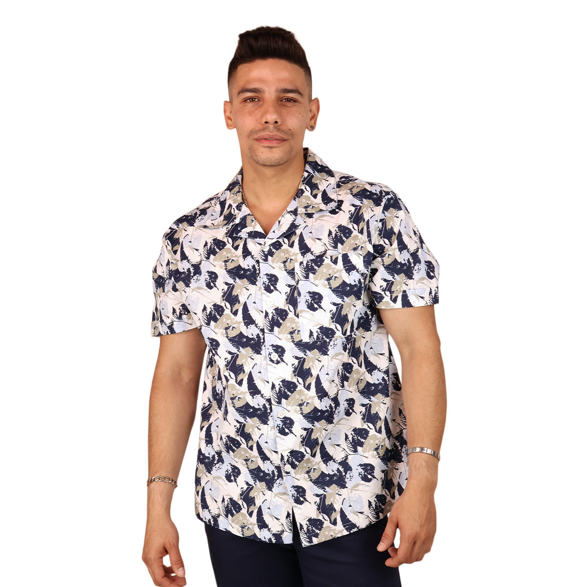 Men's Short Sleeve Tropical Summer Style Resort Collar Shirt