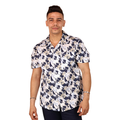 Men's Short Sleeve Tropical Summer Style Resort Collar Shirt