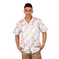 Men's Tropical Print Resort Collar Short Sleeve Shirt