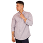 Camisa Azul Jaspe Hombre Cuello Mao con Bolsa Moderna