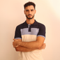 Playera Polo de Hombre con Bloques de Color