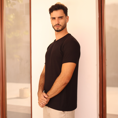 Camiseta básica de manga corta para hombre