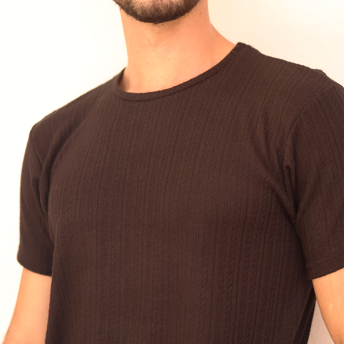 Camiseta básica de manga corta para hombre