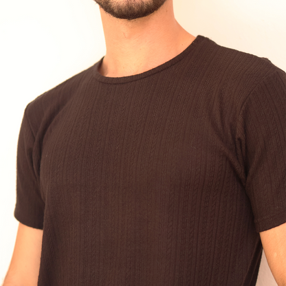 Camiseta básica de manga corta para hombre