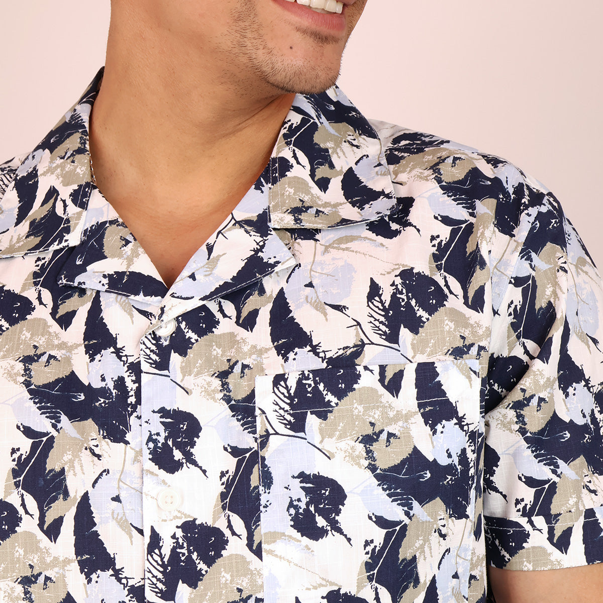 Men's Short Sleeve Tropical Summer Style Resort Collar Shirt