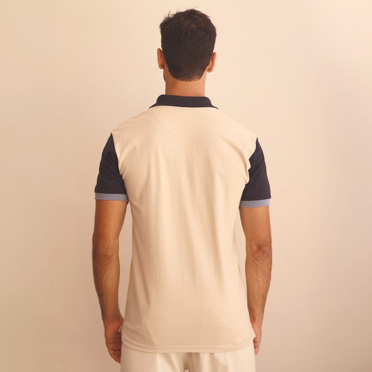 Playera Polo de Hombre con Bloques de Color