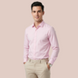 Camisa de Vestir Rosa Manga Larga para Hombre