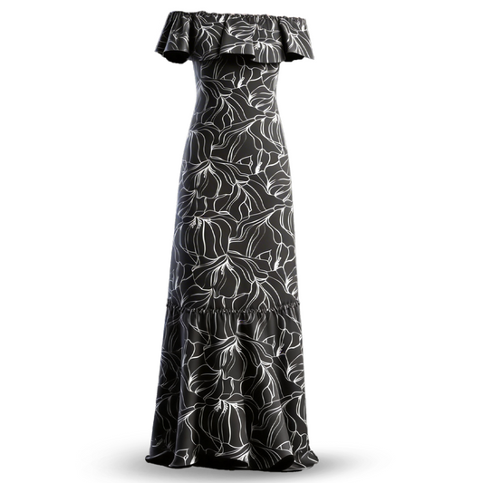 Vestido Campesino Mujer Estampado Exclusivo Ajuste Espalda Fresco
