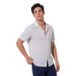 Camisa Estampado Moderno Hombre Corte Loose Fit Cómoda Cuello Resort