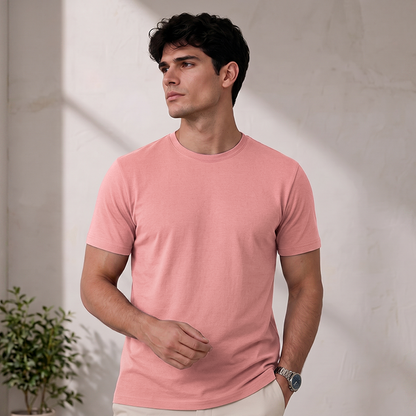 Playera de manga larga stretch para hombre Muscle Fit