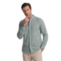 Camisa de hombre con cuello mao en color verde