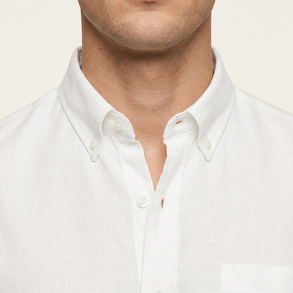 Camisa de manga larga para hombre color blanco