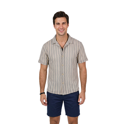 Camisa Hombre Verano Manga Corta Casual Corte Relajado