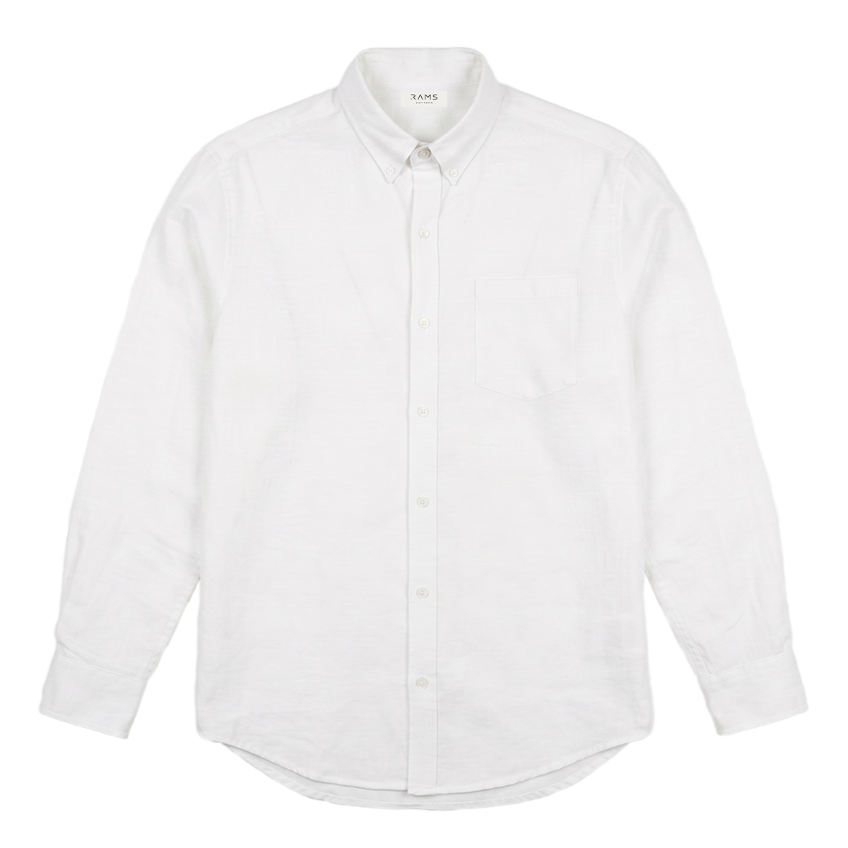 Camisa de manga larga para hombre color blanco