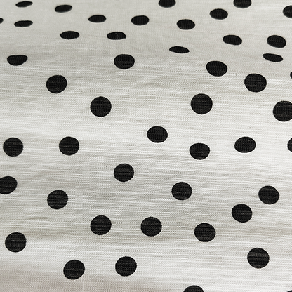 Vestido Corto Mujer Estampado de Puntos con Cinturón Ajustable