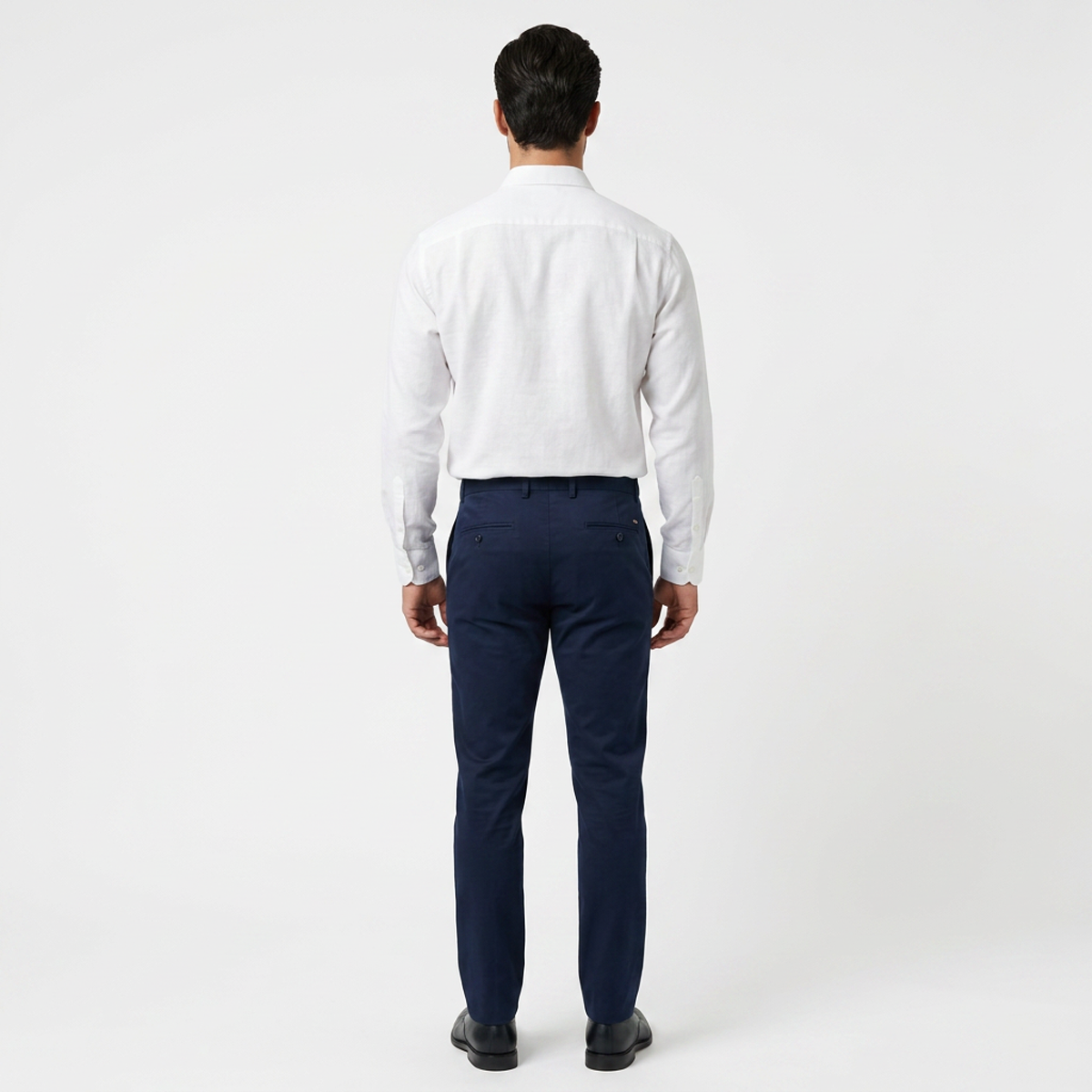 Camisa de manga larga para hombre color blanco