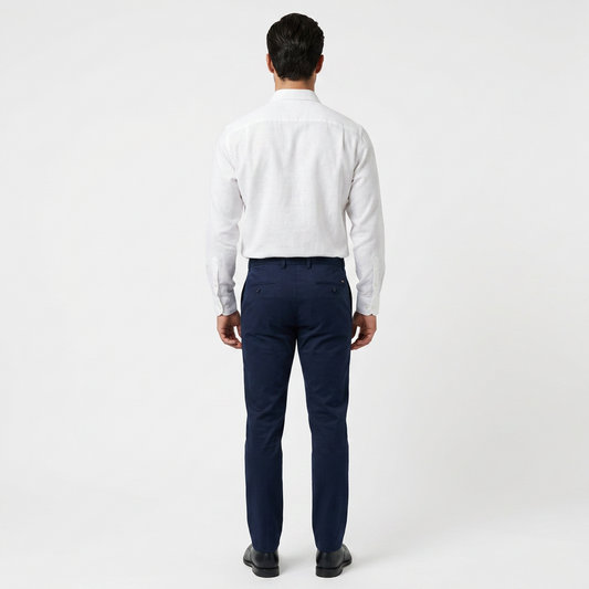 Camisa de manga larga para hombre color blanco