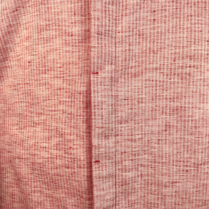 Camisa de hombre manga larga con cuello mao color rosa