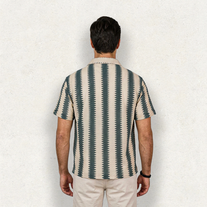 Camisa Hombre Playa Manga Corta Ligera y Cómoda