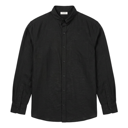 Camisa de  manga larga para hombre color negro