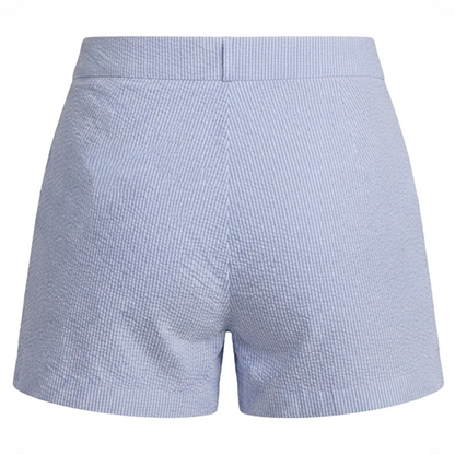 Short Mujer Rayado Vertical Ajuste Stretch Cómodo y Moderno