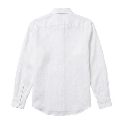 Camisa de manga larga para hombre color blanco