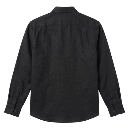 Camisa de  manga larga para hombre color negro