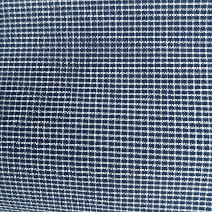 Blusa Sisada Azul Marino Mujer Estampada a Cuadros con Botones Ocultos