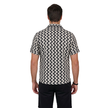 Camisa Manga Corta Hombre Casual Fresca Ideal para Verano