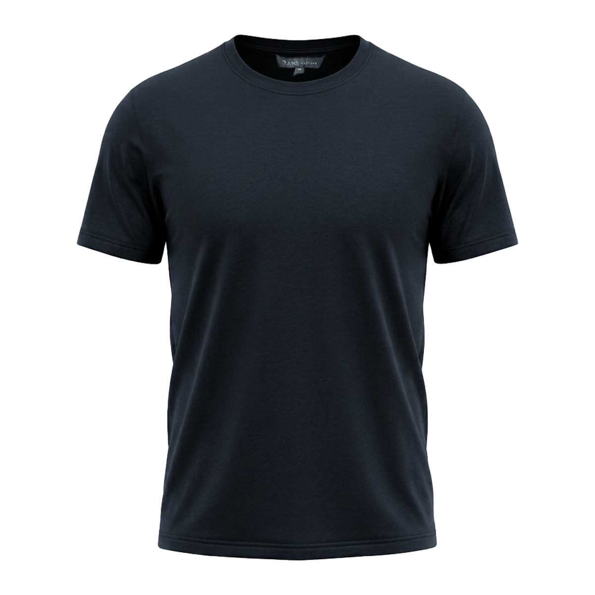Men's Black Crew Neck Short Sleeve Basic Muscle Fit T-Shirt
