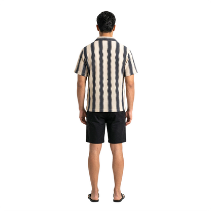 Camisa Hombre Manga Corta Corte Relajado Estilo Playero