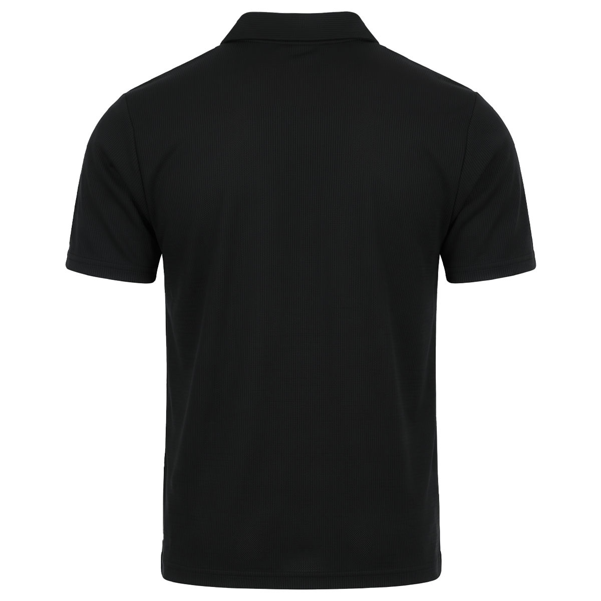 Polo manga corta para hombre color negro con textura waffle