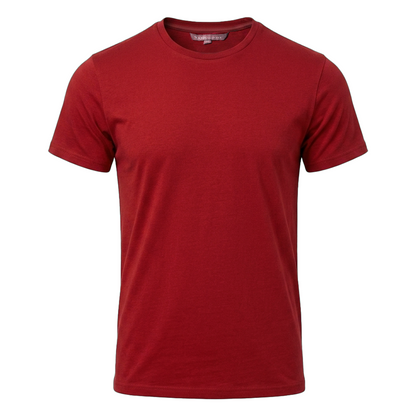Men's Navy Blue Stretch Crew Neck Short Sleeve T-Shirt