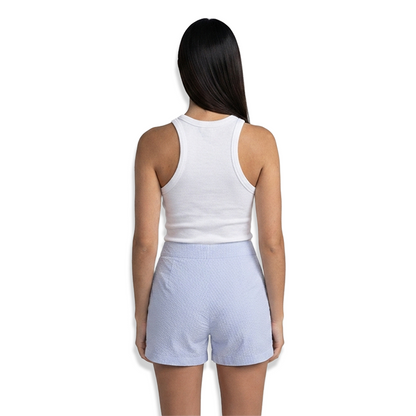 Short Mujer Rayado Vertical Ajuste Stretch Cómodo y Moderno