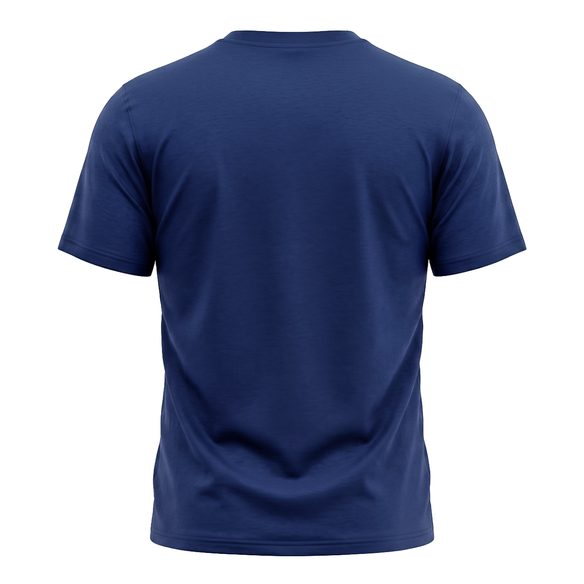 Playera Manga Corta Azul Marino Stretch Cuello Redondo Para Caballero