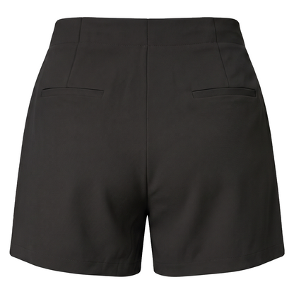 Short de vestir de tiro alto con pliegues para mujer