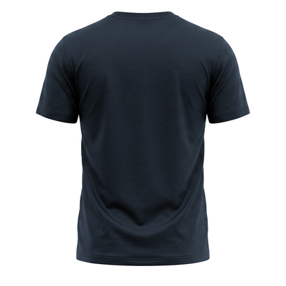Men's Black Crew Neck Short Sleeve Basic Muscle Fit T-Shirt