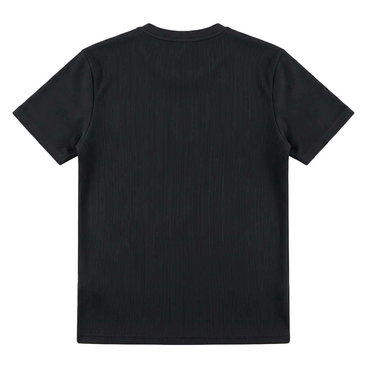 Camiseta de punto acanalado para hombre cuello redondo