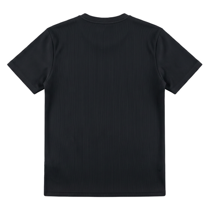 Camiseta de punto acanalado para hombre cuello redondo