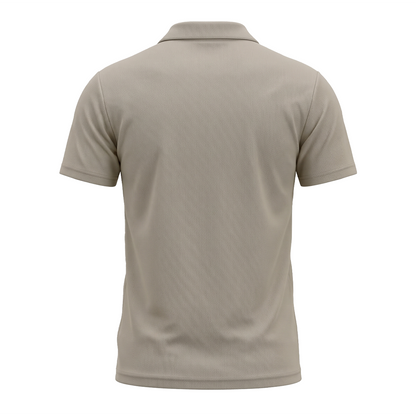Polo de punto acanalado sin botones para hombre