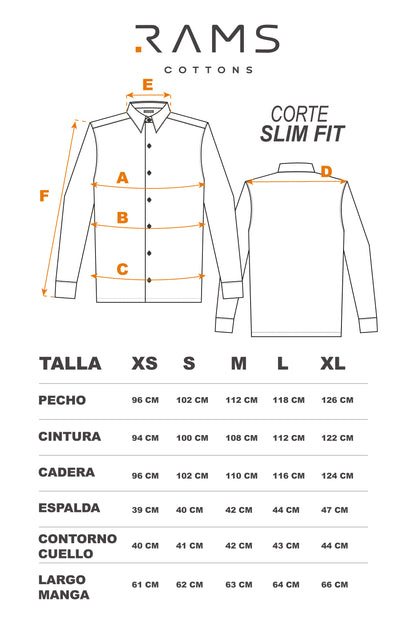 Camisa Slim Fit Manga Larga Color Caqui Para Hombre