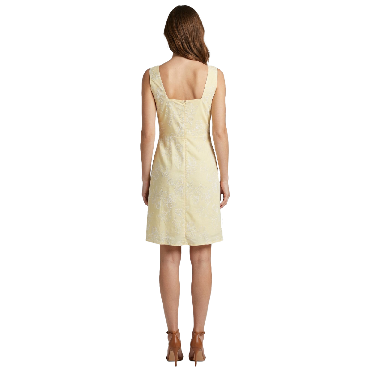 Vestido de Cóctel sin Mangas con Escote Cuadrado