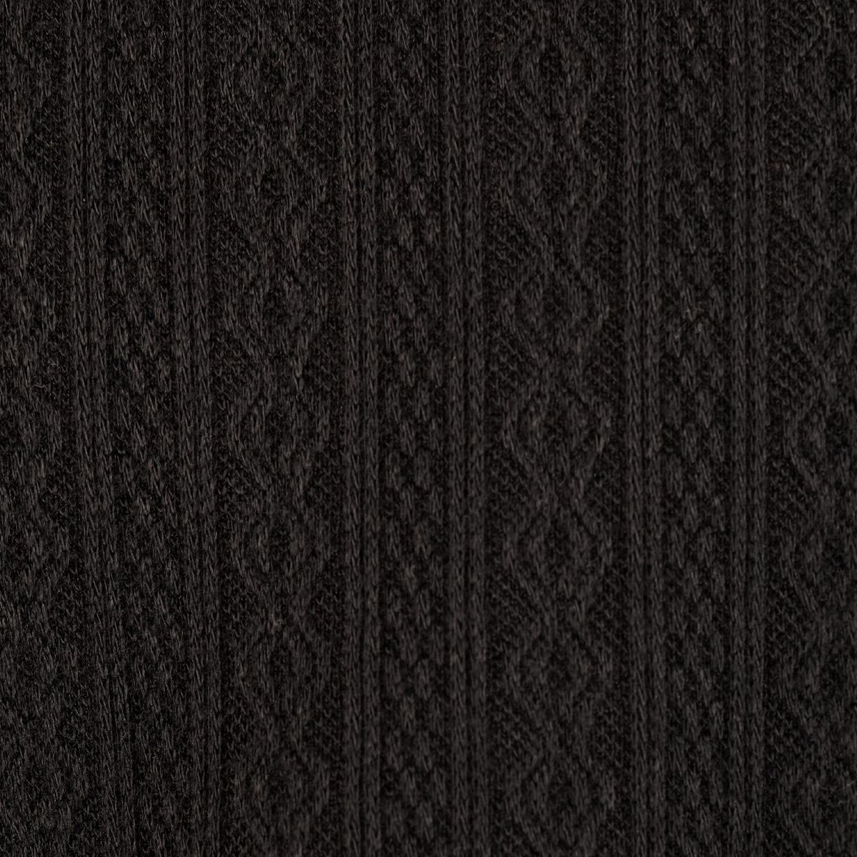 Blusa de manga corta acanalada negra