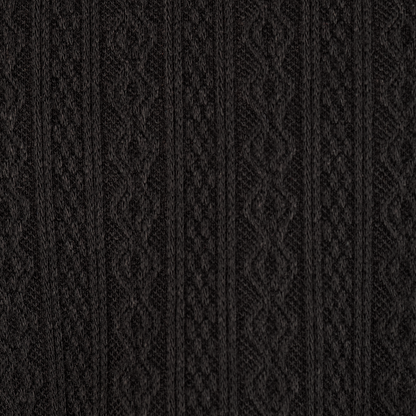 Blusa de manga corta acanalada negra